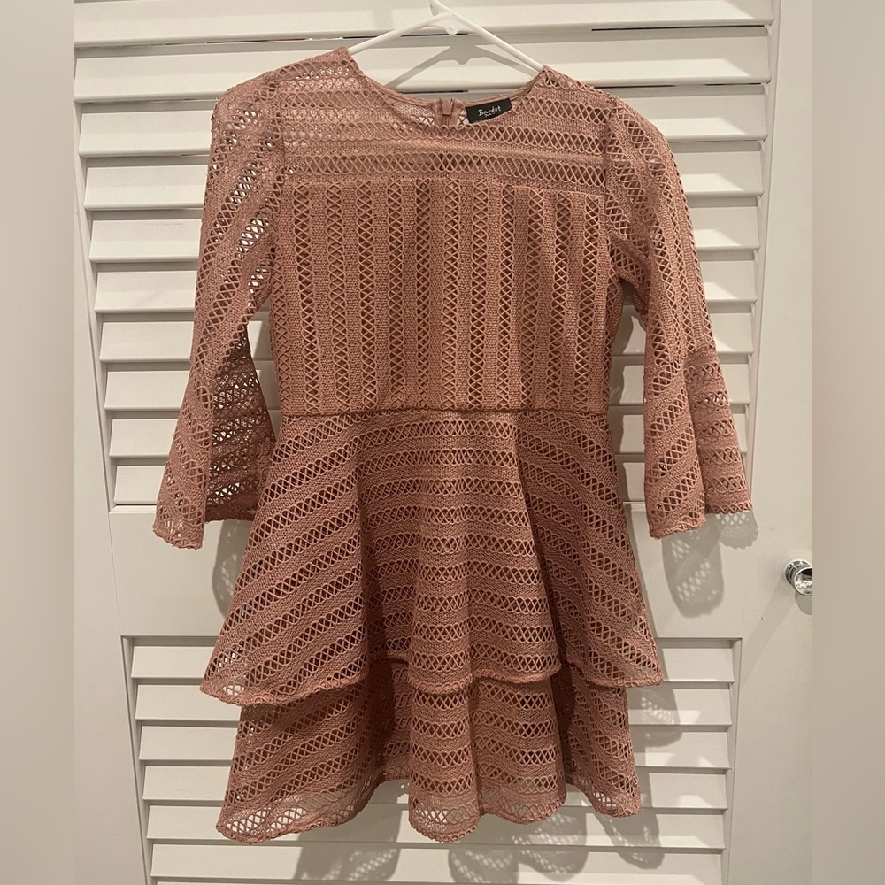 Peach/Pink Bardot Juniors “Tweens Collins Frill Dress” (worn once) Size: 14